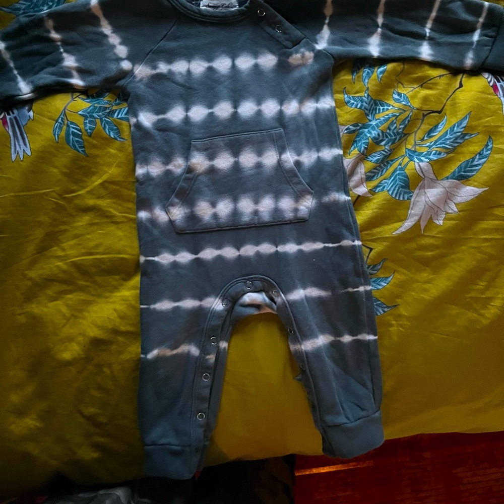 Boys, onesie, sweatsuit, fleece tie-dyed
